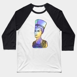 Nefertiti with holographic degradation Baseball T-Shirt